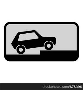 Car icon. Flat illustration of car vector icon for web. Car icon, flat style.