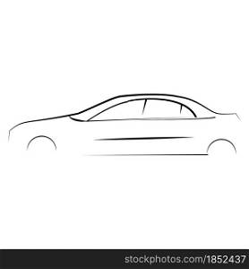 Car icon flat vector simple isolated illustration signage template design trendy.
