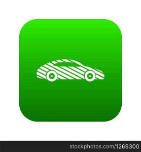 Car icon green vector isolated on white background. Car icon green vector