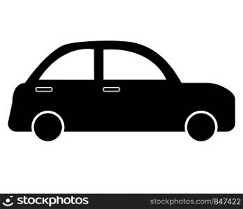 car icon on white background. flat style. simple car icon for your web site design, logo, app, UI. car monochrome sign. car logo.