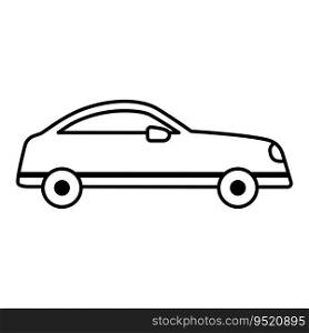 Car icon vector on trendy style for design and print