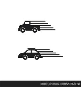 Car icons and vector logo automobiles for travel truck bus and other transport vector signs design illustration