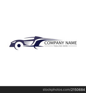 Car icons and vector logo automobiles for travel truck bus and other transport vector signs design illustration