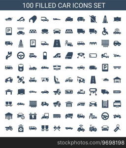 Car icons Royalty Free Vector Image