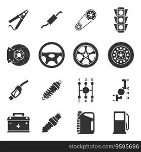 Car icons vector image