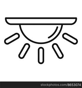 Car indoor light icon outline vector. Spare part. Machine seat. Car indoor light icon outline vector. Spare part
