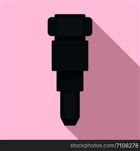Car injector icon. Flat illustration of car injector vector icon for web design. Car injector icon, flat style