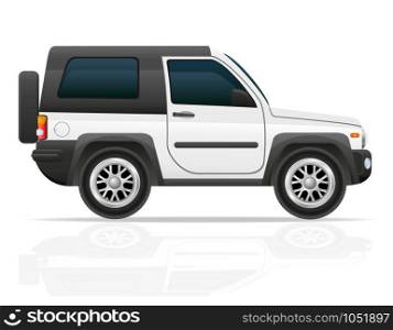 car jeep off road suv vector illustration isolated on white background