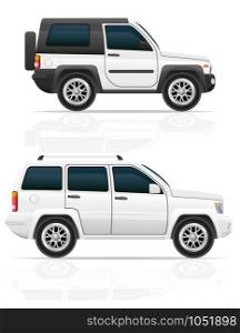 car jeep off road suv vector illustration isolated on white background