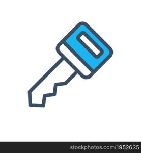 car key flat icon