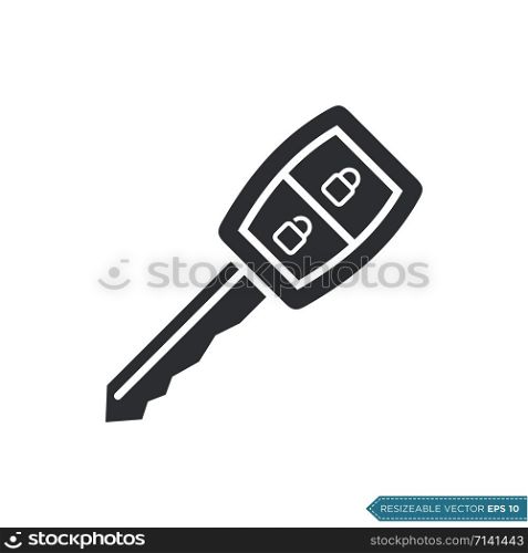 Car Key Icon Vector Template Illustration Design