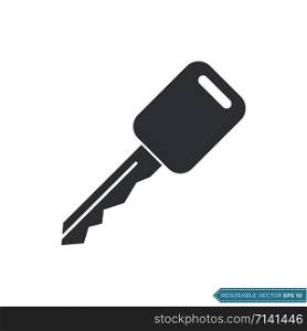 Car Key Icon Vector Template Illustration Design
