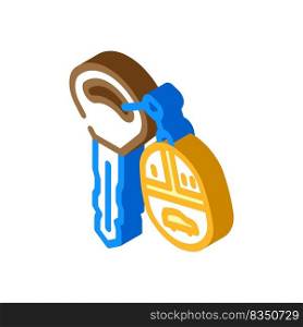 car key with fob isometric icon vector. car key with fob sign. isolated symbol illustration. car key with fob isometric icon vector illustration