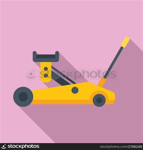 Car lift icon flat vector. Repair auto. Garage service. Car lift icon flat vector. Repair auto