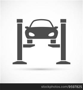 Car lifting icon vector image