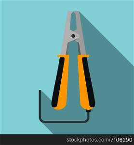 Car lighting cables icon. Flat illustration of car lighting cables vector icon for web design. Car lighting cables icon, flat style