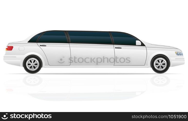 car limousine vector illustration isolated on white background