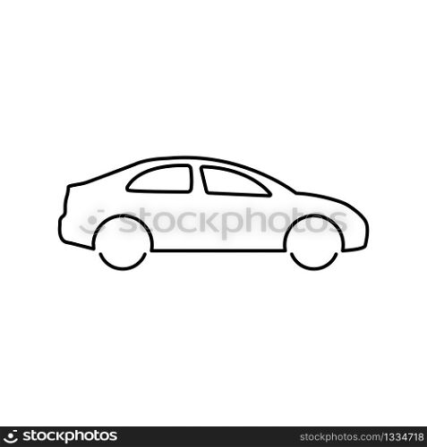 Car lines icon isolated on white background. Vector illustration EPS 10