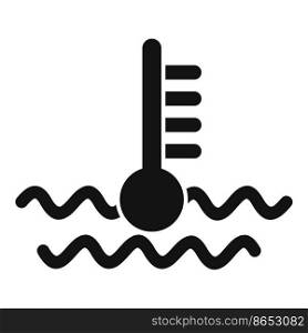 Car liquid temperature icon simple vector. Auto engine. Motor repair. Car liquid temperature icon simple vector. Auto engine