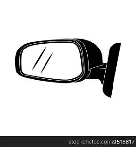 Car mirror icon vector illustration symbol design