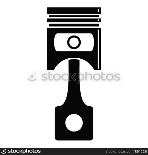 Car motor piston icon. Simple illustration of car motor piston vector icon for web design isolated on white background. Car motor piston icon, simple style