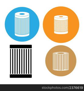 car oil filter icon vector illustration symbol design