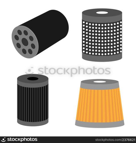 car oil filter icon vector illustration symbol design