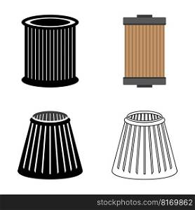 car oil filter icon vector illustration symbol design