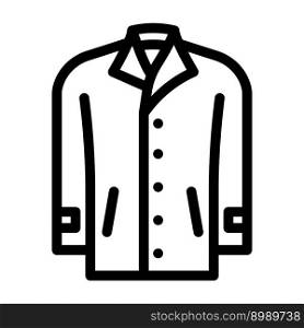 car outerwear male line icon vector. car outerwear male sign. isolated contour symbol black illustration. car outerwear male line icon vector illustration