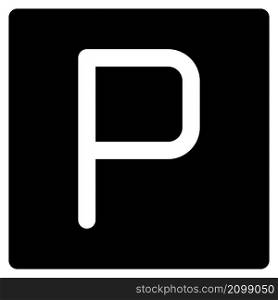Car parking sign at airport location Layout