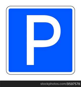 Car parking sign vector image