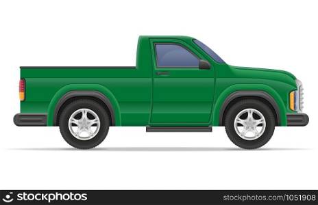 car pickup vector illustration isolated on white background