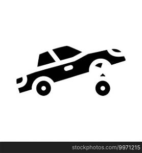 car rapper glyph icon vector. car rapper sign. isolated contour symbol black illustration. car rapper glyph icon vector illustration flat