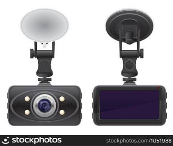 car recorder vector illustration isolated on white background