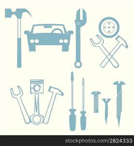 car repair icons