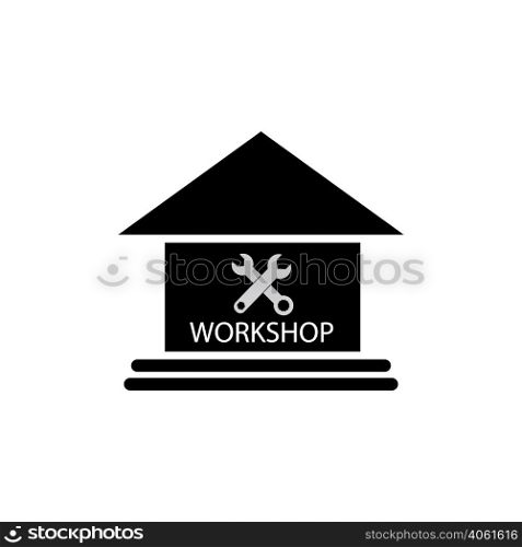car repair shop logo icon vector design template