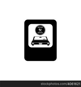 car repair shop logo icon vector design template