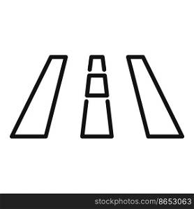 Car road icon outline vector. Auto part. Speed service. Car road icon outline vector. Auto part