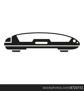 Car roof container icon simple vector. Box rack. Auto carrier. Car roof container icon simple vector. Box rack