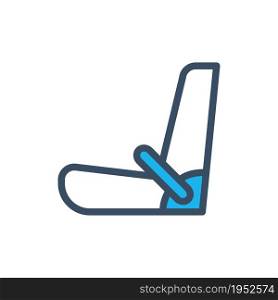 car seat flat icon