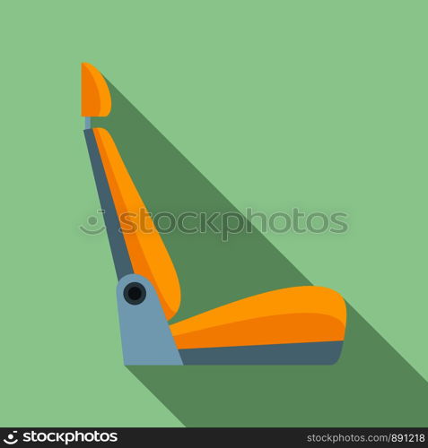 Car seat icon. Flat illustration of car seat vector icon for web design. Car seat icon, flat style