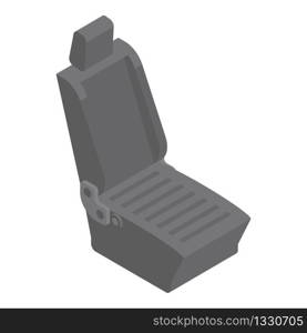 Car seat icon. Isometric of car seat vector icon for web design isolated on white background. Car seat icon, isometric style