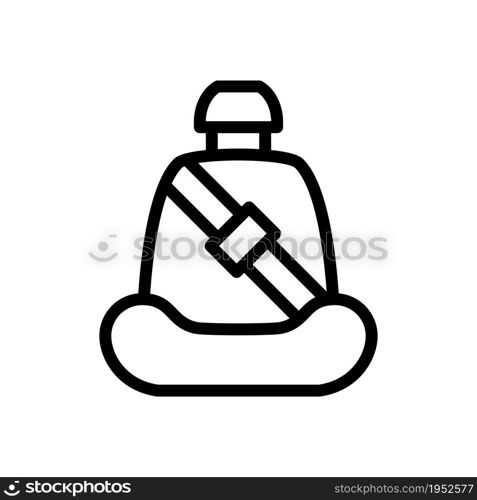 car seat line icon