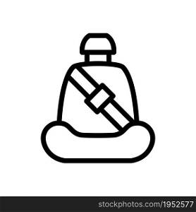 car seat line icon