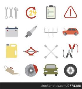 Car service icon vector image
