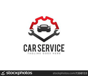 Car Service Logo Design Vector