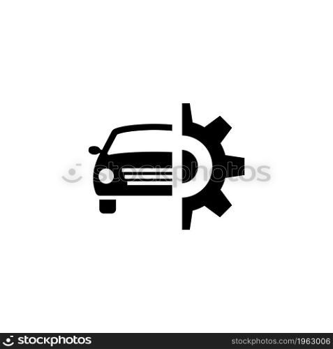 Car Service vector icon. Simple flat symbol on white background. Car service Icon