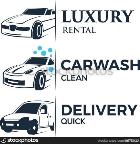 Car services logo vector image
