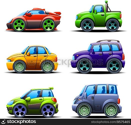 Car set vector image
