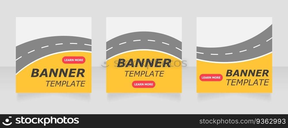 Car sharing agency promotional web banner design template. Vector flyer with text space. Advertising placard with customized copyspace. Printable poster for advertising. Verdana, Tahoma fonts used. Car sharing agency promotional web banner design template